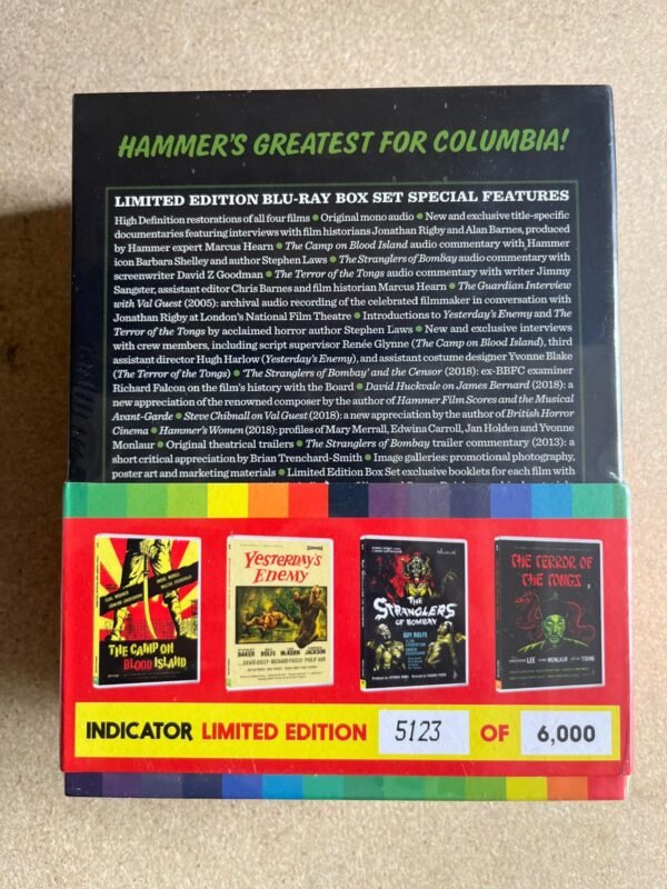 Hammer Volume 3 Blood and terror Indicator Blu-ray boxset UK