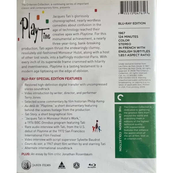 playtime Criterion collection blu-ray