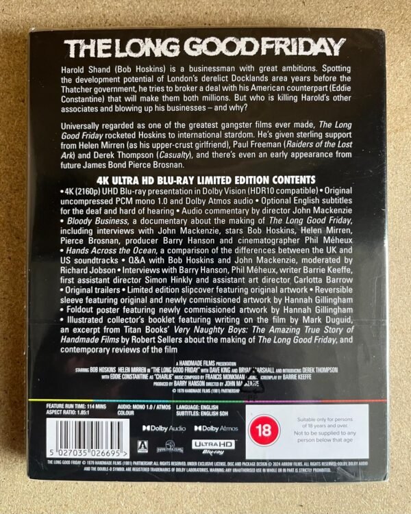 The Long Good Friday Arrow video 4K UHD blu-ray