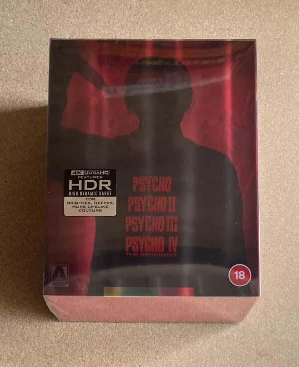 The Psycho Collection Arrow Video 4K UHD Blu-ray boxset