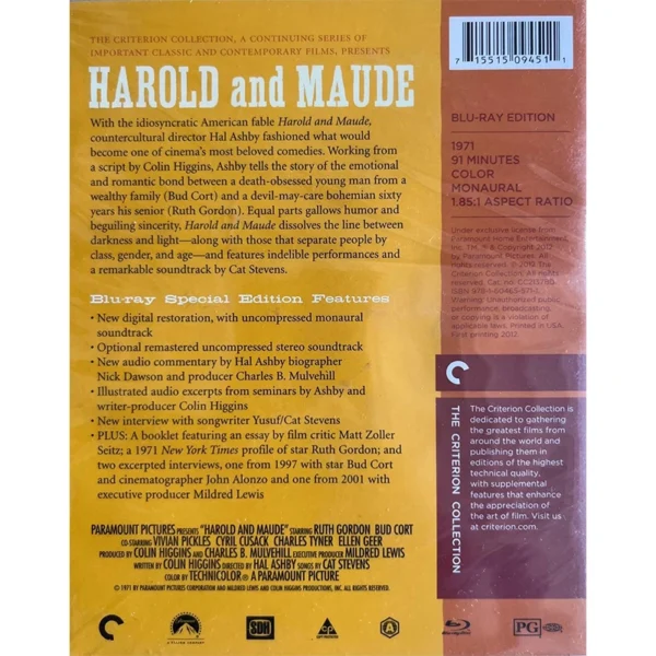harold & maude Criterion Collection blu-ray