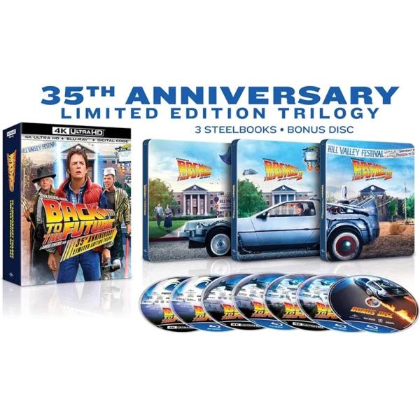 Back To The Future Trilogy 35th Anniversary steelbook collectors set