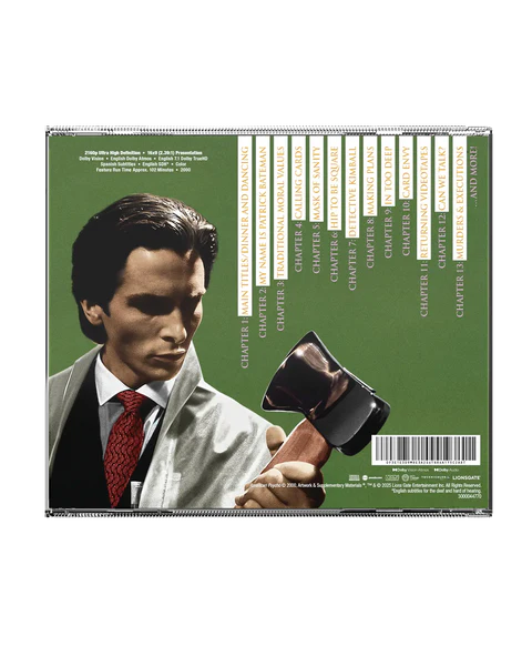 American Psycho Anniversary 4K UHD Blu-ray steelbook