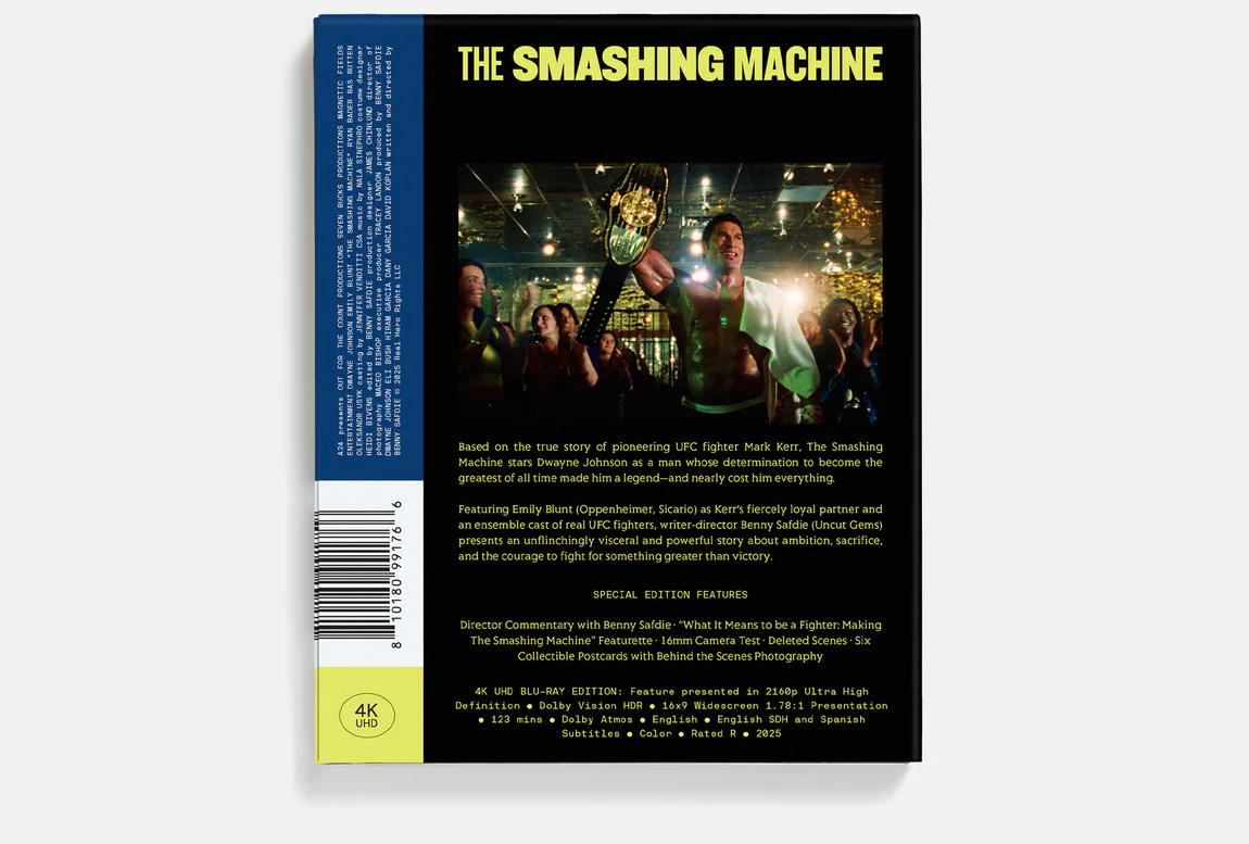 The Smashing Machine A24 4K UHD blu-ray